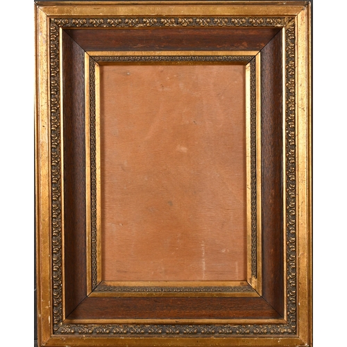 417 - 19th Century European School. A Gilt and Wooden Frame, with inset glass, rebate 12.25