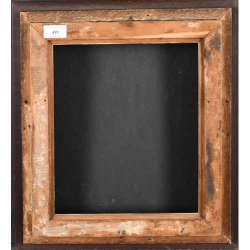 419 - Early 20th Century European School. A Gilt and Painted Frame, rebate 12