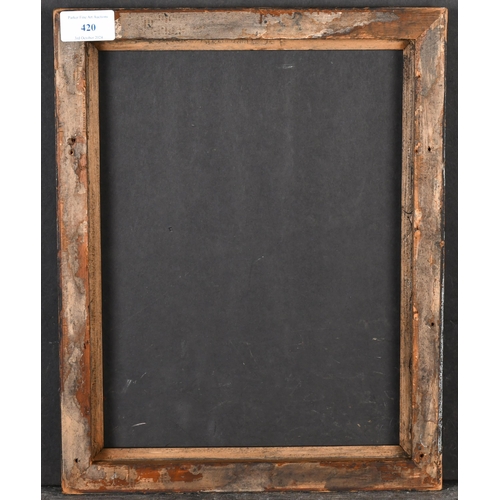 420 - 18th Century English School. A Darkwood Frame, rebate 12