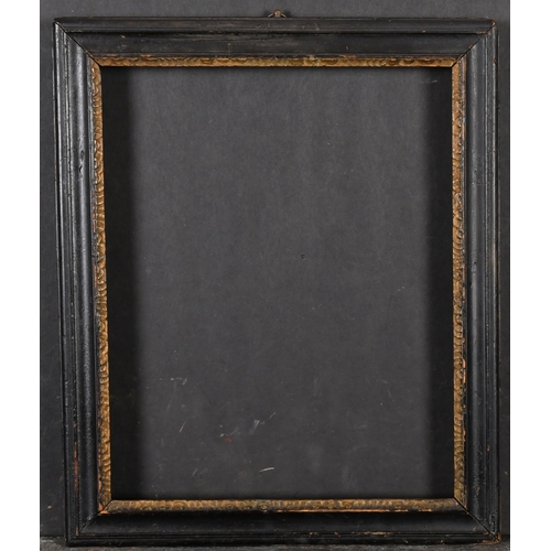 422 - 18th Century English School. A Darkwood Frame with a gilt inner edge, rebate 11.75