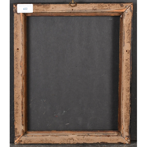 422 - 18th Century English School. A Darkwood Frame with a gilt inner edge, rebate 11.75