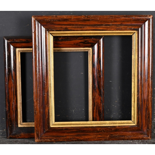 432 - 19th Century English School. A Simulated Wooden Frame with a gilt slip, rebate 10