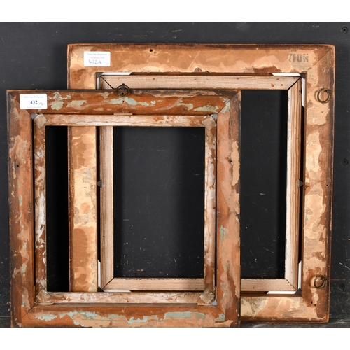 432 - 19th Century English School. A Simulated Wooden Frame with a gilt slip, rebate 10