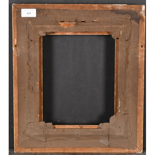 433 - 19th Century English School. A Gilt Composition Reverse Frame, rebate 10