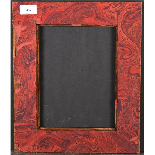 436 - 20th Century European School. A Gilt and Black Painted Frame, rebate 9.5