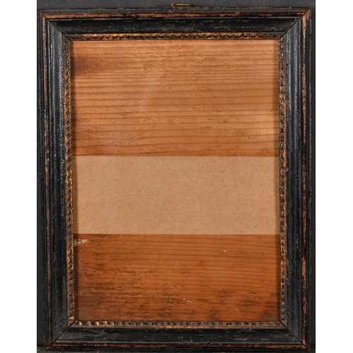 447 - 18th Century English School. A Darkwood Frame with a gilt inner edge and inset glass, rebate 7