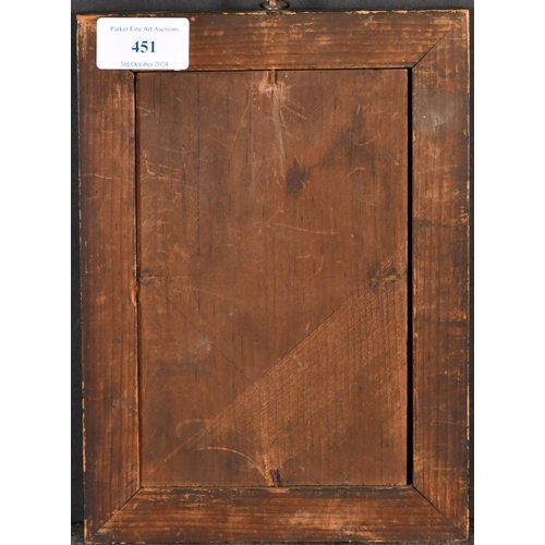 451 - 19th Century English School. A Painted Frame with inset glass, rebate 6.75