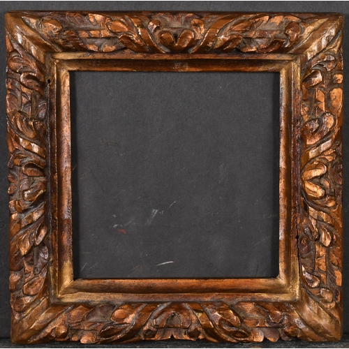 455 - 19th Century Spanish School. A Painted Carved Wood Frame, rebate 5.75