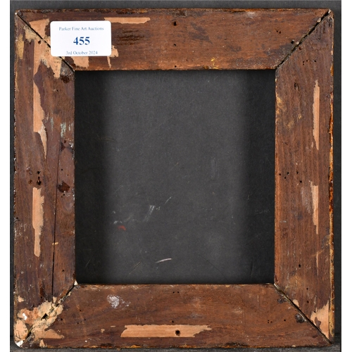 455 - 19th Century Spanish School. A Painted Carved Wood Frame, rebate 5.75