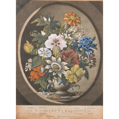 10 - O'Brien for Haines & Sons (18th-19th Century) British. A Set of The Four Seasons, Engravings, In 18t... 