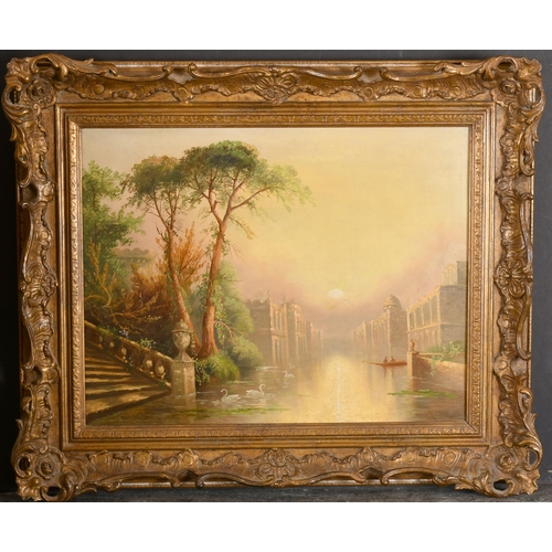 100 - James Salt (1850-1903) British. A Pair of Canal Scenes, Oil on canvas, Signed, 14