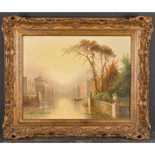 100 - James Salt (1850-1903) British. A Pair of Canal Scenes, Oil on canvas, Signed, 14