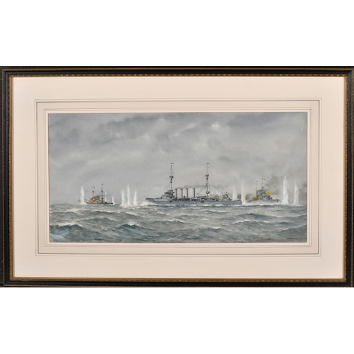 138 - Eric 'Tuffie' Tufnell (1888-1978) British. 'Jutland', Watercolour, Signed and inscribed, 8.5