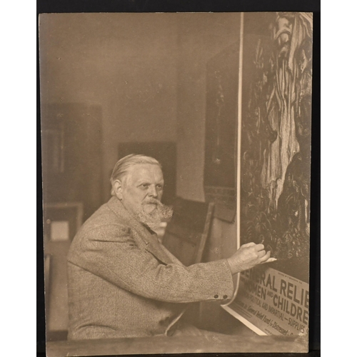 172 - Arthur E Praill (19th-20th Century) British. Portrait of Frank Brangwyn in his Ditchling Studio maki... 