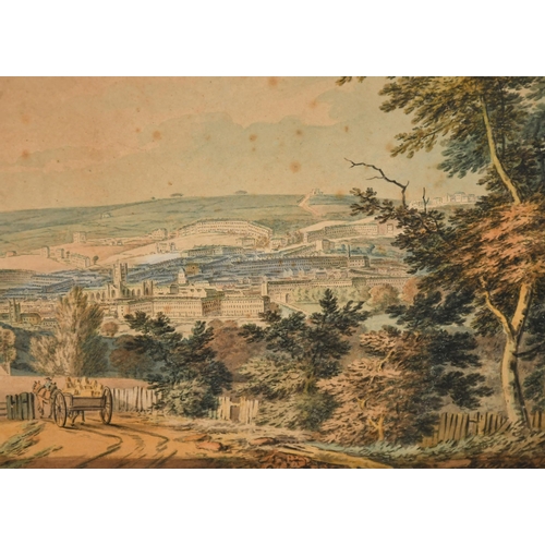 18 - Early 19th Century English School. An Extensive Landscape showing Bath with the crescents in the dis... 