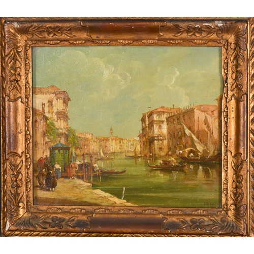 242 - Eugenio Bonivento (1880-1956) Italian. A Pair of Venetian Scenes, Oil on artist's board, Signed, In ... 