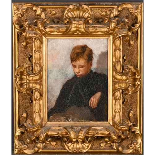 258 - Henry Tonks (1862-1937) British. Portrait of a Boy, possibly Avery Colebrooke, Oil on canvas, Inscri... 