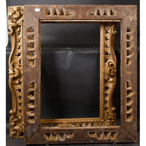 310 - 19th Century English School. A Pair of Painted Carved Wood Frames, rebate 35.25