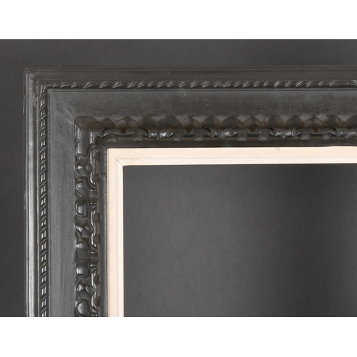 313 - 20th Century European School. A Black Painted Frame, with a white slip, rebate 32