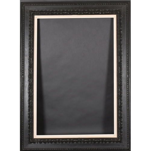 313 - 20th Century European School. A Black Painted Frame, with a white slip, rebate 32