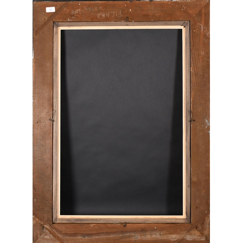 313 - 20th Century European School. A Black Painted Frame, with a white slip, rebate 32