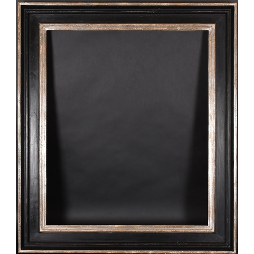 317 - 20th-21st Century English School. A Silver and Black Painted Frame, rebate 30