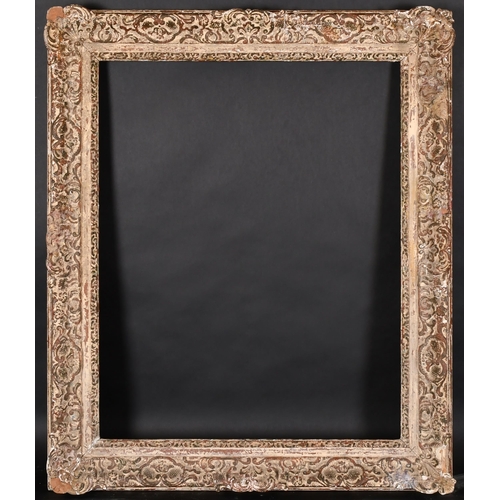 318 - 20th Century French School. A Painted Composition Frame, with swept centres and corners, rebate 30