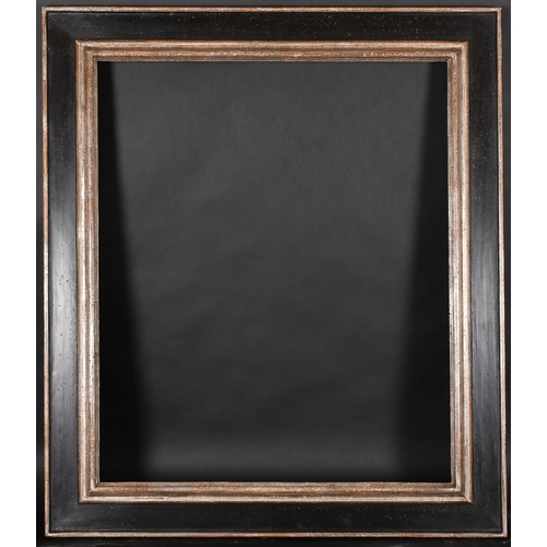 321 - 20th-21st Century English School. A Silver and Black Painted Frame, rebate 29.75