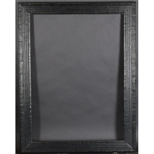 322 - 20th-21st Century English School. A Black Painted Rib Frame, rebate 29.75