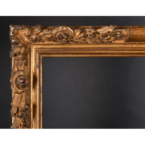 323 - 17th Century North Italian School. A Louis XIV Carved Giltwood Lebrun Frame, rebate 29