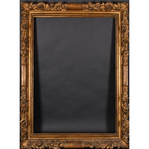 323 - 17th Century North Italian School. A Louis XIV Carved Giltwood Lebrun Frame, rebate 29