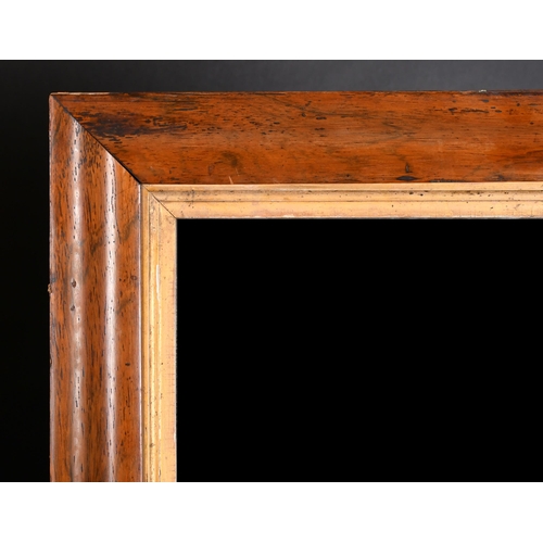 326 - 19th Century English School. A Maple Frame, with a gilt slip and inset mirror glass, rebate 28.5