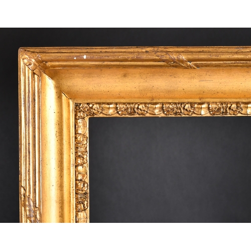 327 - Late 18th Century English School. A Hollow Gilt Composition Frame, with a carved inner edge, rebate ... 