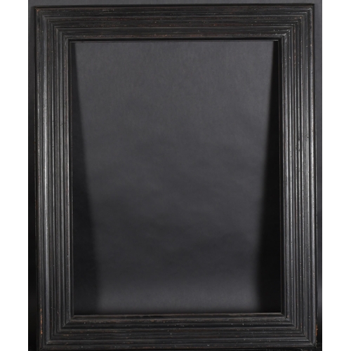 335 - Late 19th Century English School. A Black Painted Frame, with a gilt slip, rebate 25