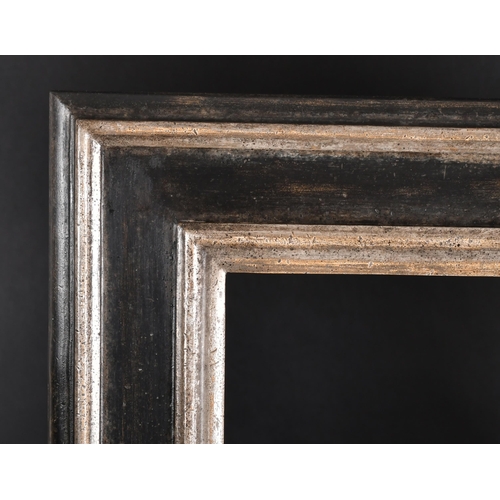 336 - 20th-21st Century English School. A Silver and Black Painted Frame, rebate 24.75