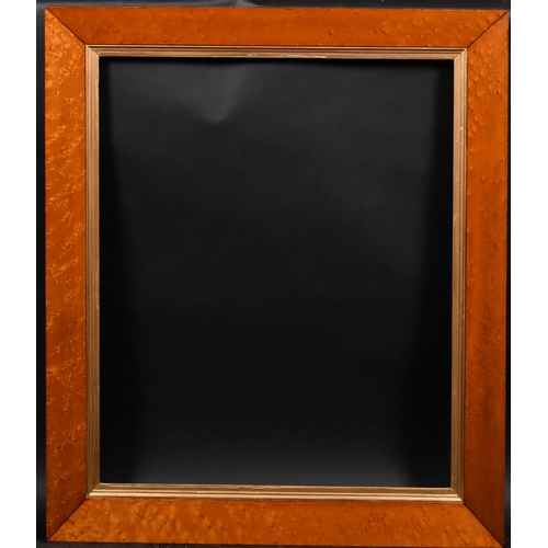 337 - 19th Century English School. A Maple Frame, with a gilt slip, rebate 24.5