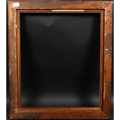 337 - 19th Century English School. A Maple Frame, with a gilt slip, rebate 24.5