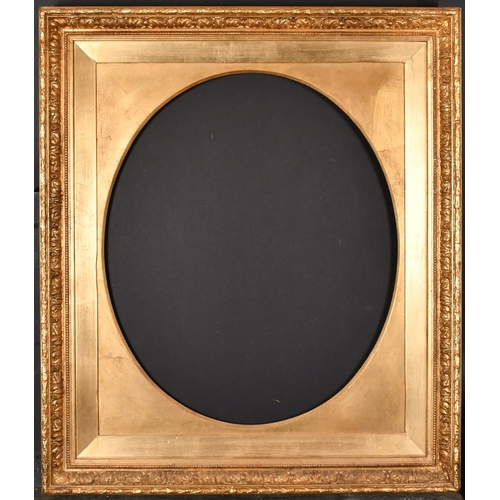 340 - 19th Century English School. A Gilt Composition Frame with an oval slip, rebate 24