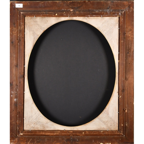 340 - 19th Century English School. A Gilt Composition Frame with an oval slip, rebate 24