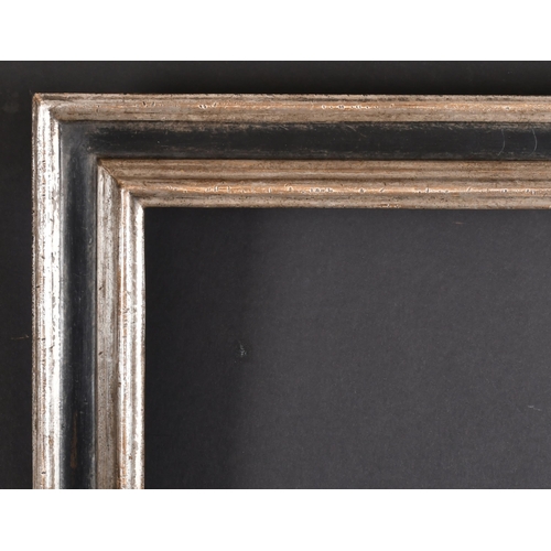 341 - 20th-21st Century English School. A Silver and Black Painted Frame, rebate 24