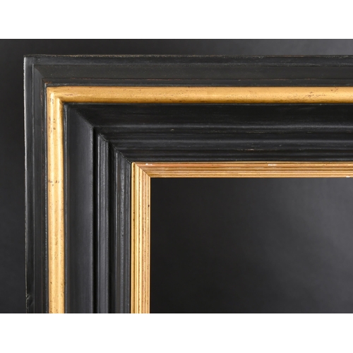 354 - 20th-21st Century English School. A Black and Gilt Composition Hollow Frame, rebate 21.75