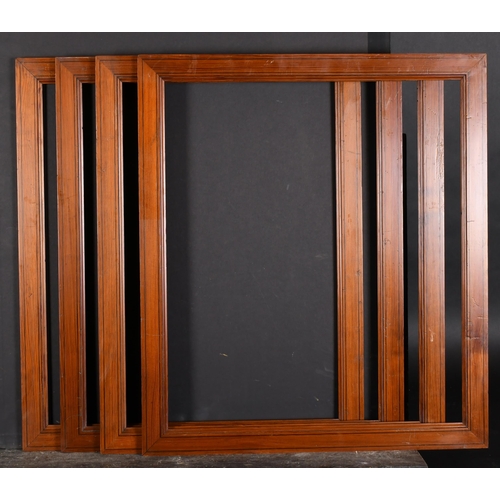 358 - 19th Century European School. A Set of Four Biedermeier Wooden Frames, rebate 21.25