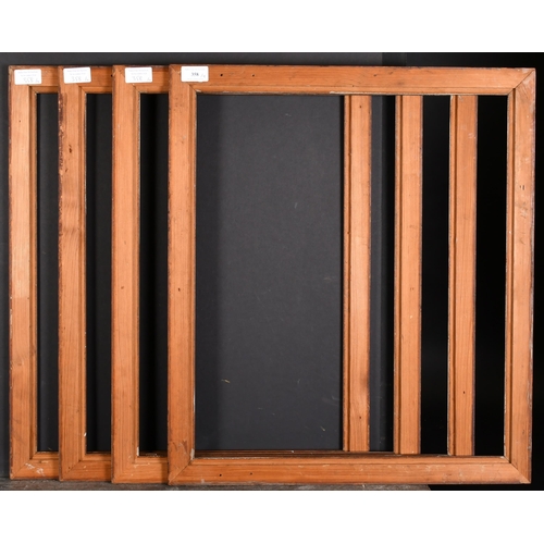 358 - 19th Century European School. A Set of Four Biedermeier Wooden Frames, rebate 21.25