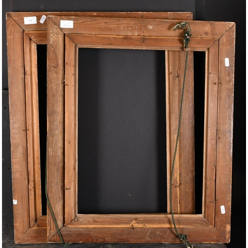 359 - 19th Century English School. A Gilt Composition Frame, rebate 21.25