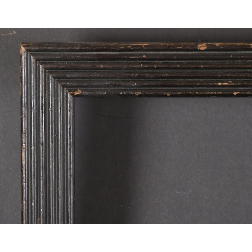 365 - Early 20th Century English School. A Black Painted Ribbed Frame, rebate 20.25