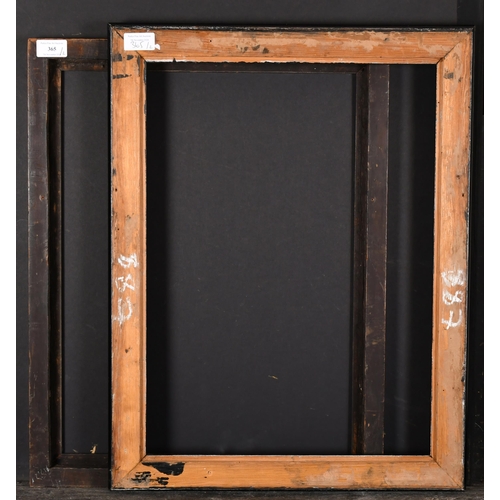 365 - Early 20th Century English School. A Black Painted Ribbed Frame, rebate 20.25