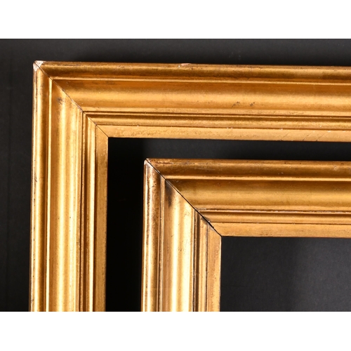 366 - 19th Century English School. A Pair of Gilt Composition Hollow Frames, rebate 20.25