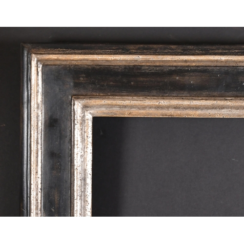 368 - 20th-21st Century English School. A Silver and Black Painted Frame, rebate 20