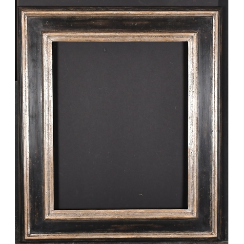 368 - 20th-21st Century English School. A Silver and Black Painted Frame, rebate 20