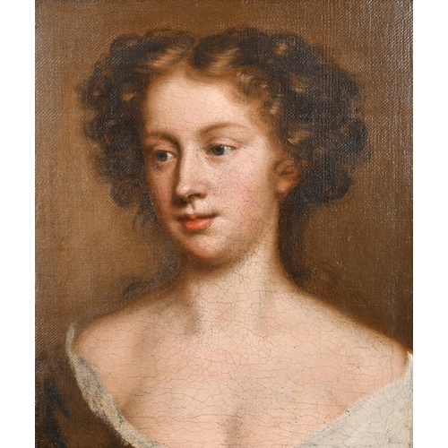 39 - Mary Beale (1633-1699) British. Bust Portrait of a Lady, possibly a self portrait from c.1660's, Oil... 